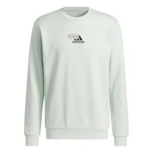 NWT Adidas OPTIMOTICONS GRAPHIC CREW SWEATSHIRT in Linen Green HK6748